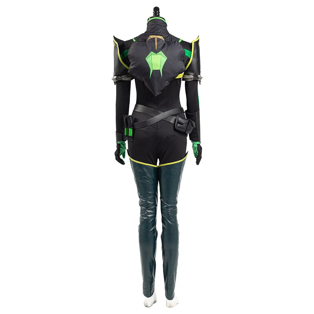 Valorant Viper Cosplay Costume Jumpsuit Romper Suit Halloween Carnival Outfit Cosplay Costume