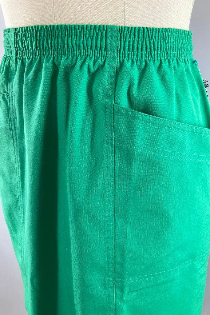 Vintage 1980s Green Koret Skirt