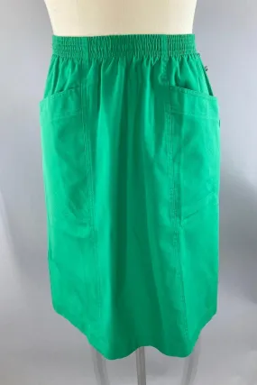 Vintage 1980s Green Koret Skirt