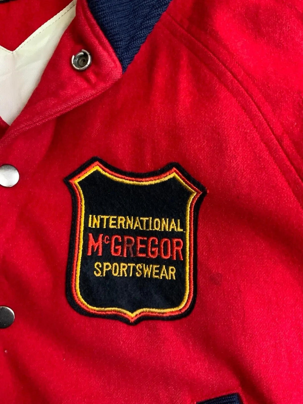 VTG 70s 80s USA McGREGOR SPORTSWEAR WOOL VARSITY JACKET LETTERMAN M 40”