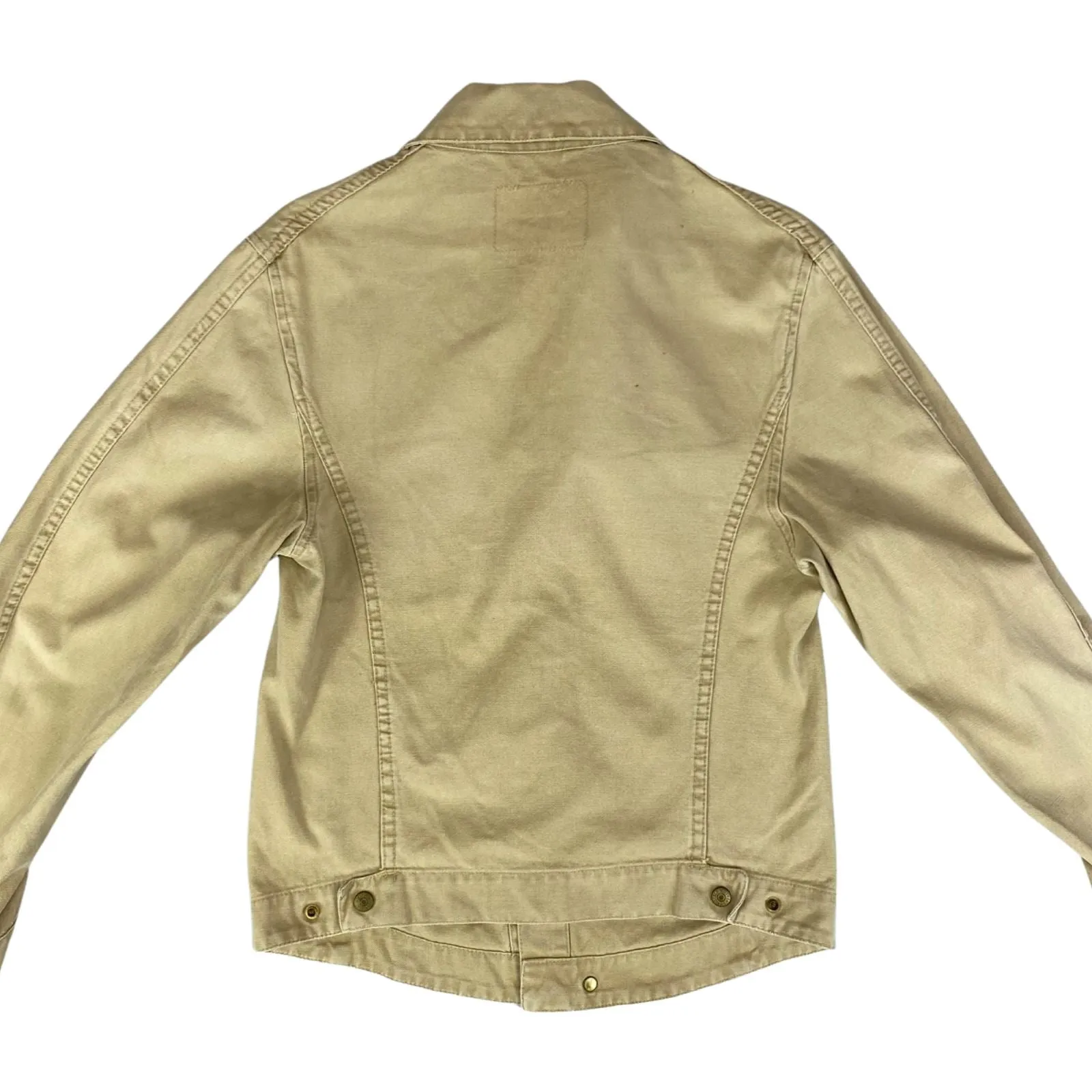 VTG LEVIS ENGINEERED BEIGE DUCK CANVAS CHORE JACKET SMALL 36” SMALL