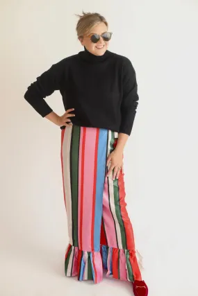 Whitney Wrap Skirt - Multi Stripe