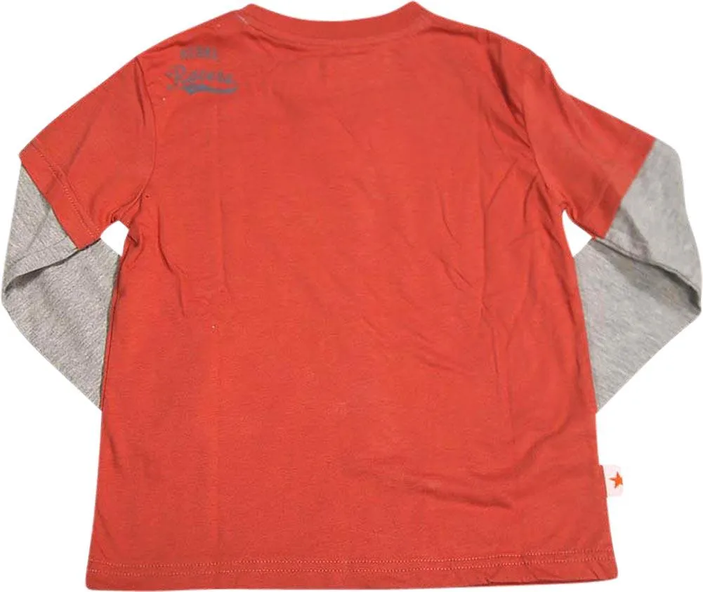 Wild Mango Boys Sizes 4 - 10 Long Sleeve Cotton Fashion T-Shirt Tee Shirt Top, 32057