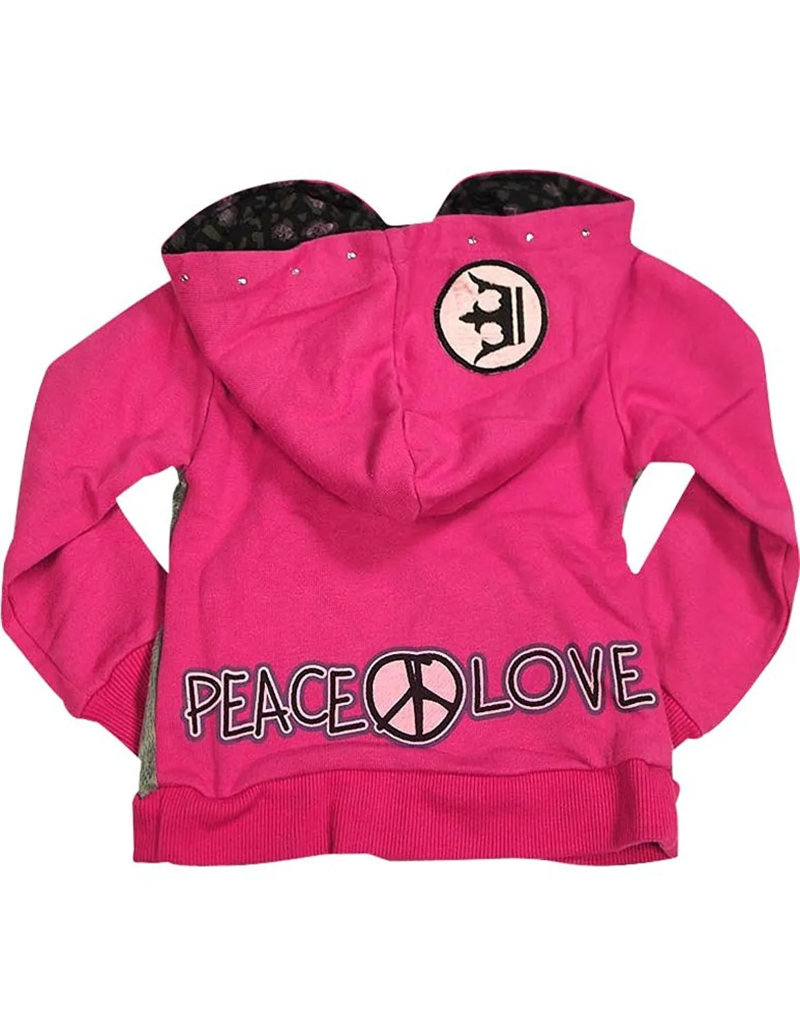 Wild Mango - Little Girls Punk Princess Zip-up Hoody Jacket