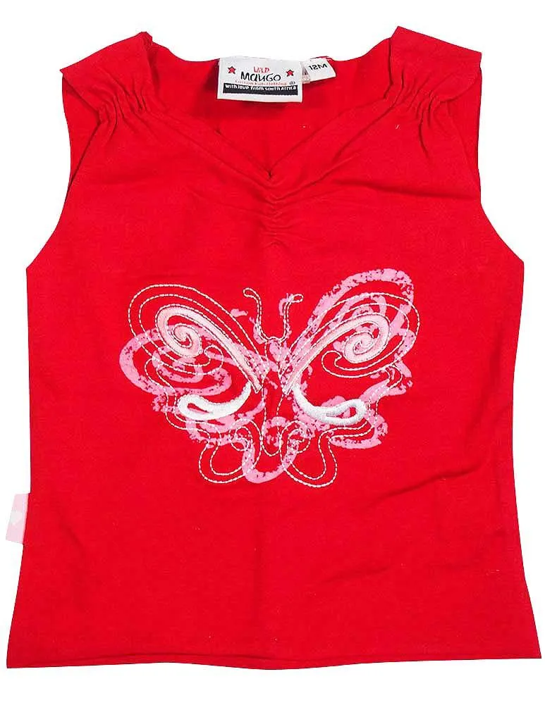 Wild Mango - Little Girls Ribbed Sleeveless Top