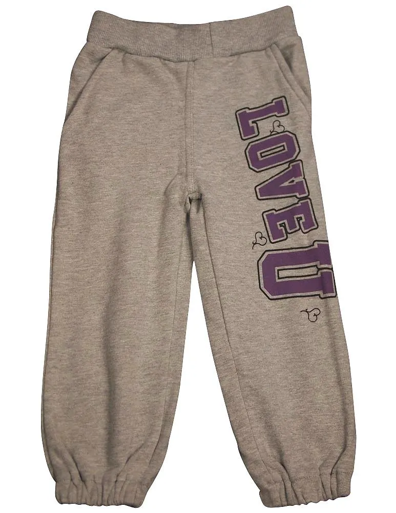 Wild Mango - Little Girls Varsity Chic Fleece Sweatpant