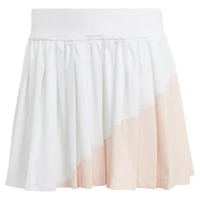 Women's Clubhouse Pleated Tennis Skort White and Wonder Quartz