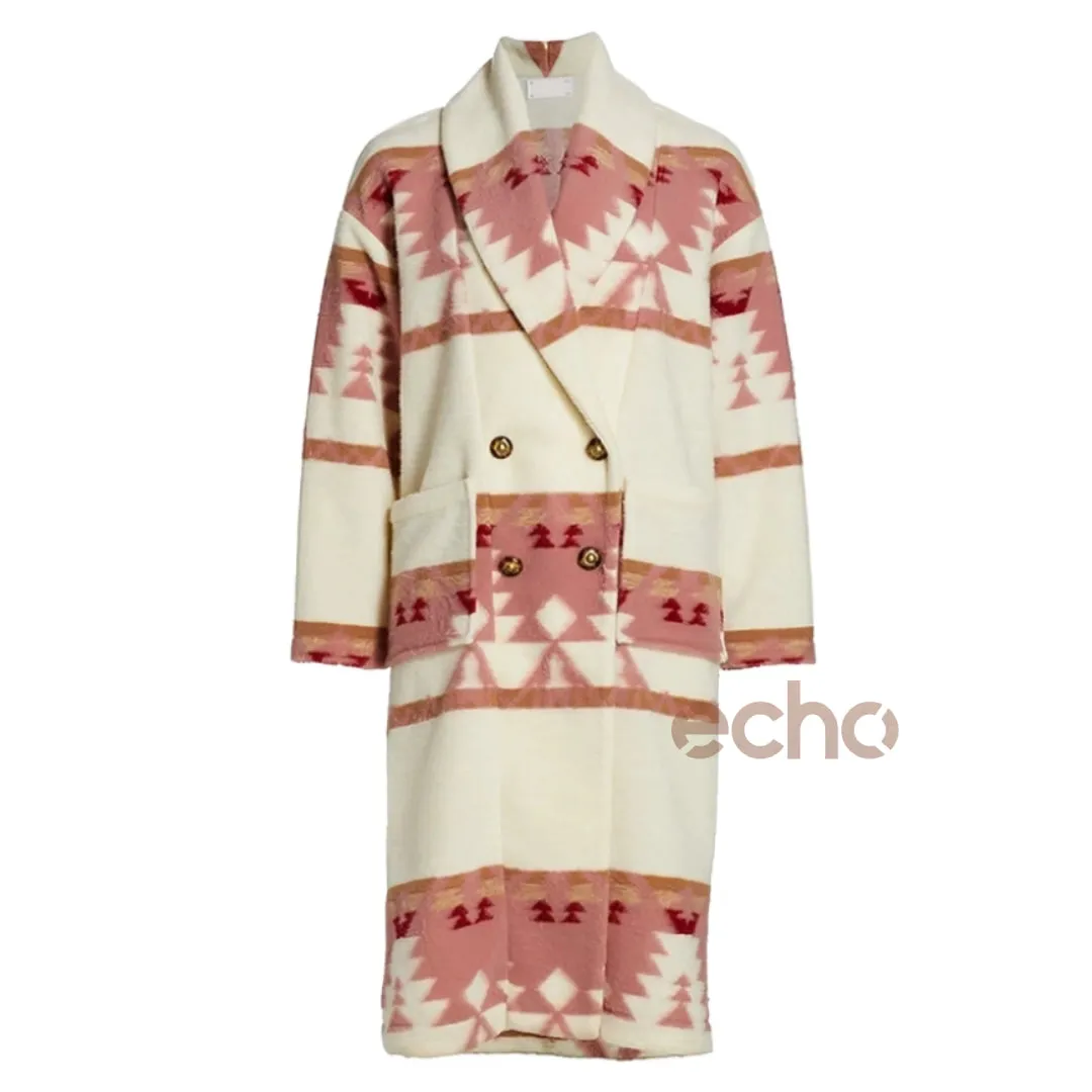 Yellowstone Beth Dutton Pink Printed Coat